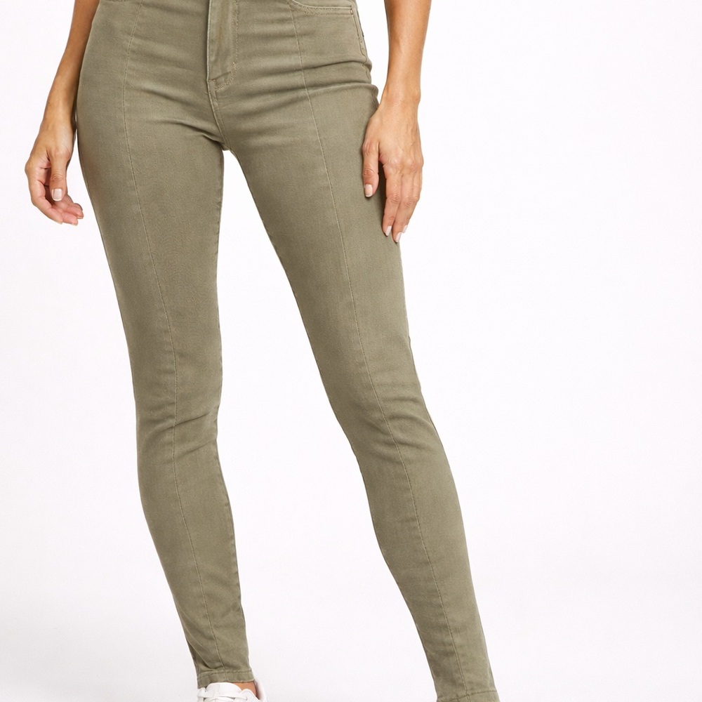 Olive Skinny Women Jeans